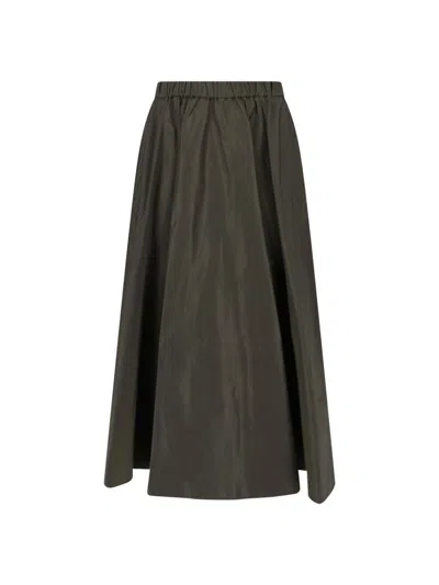 Aspesi Women's A-line Midi Skirt In Green