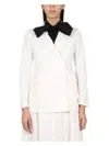 Aspesi Women's Double-breasted Jacket In Ivory