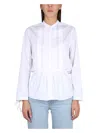 Aspesi Korean Collar Shirt In White