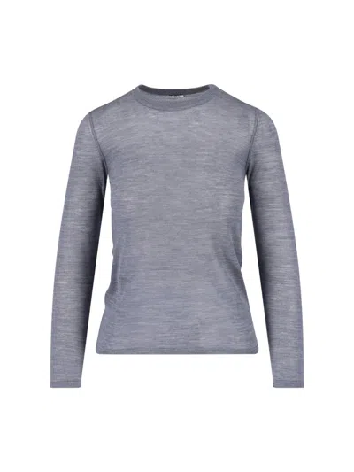 Aspesi Women's Lightweight Crewneck Sweater In Grey