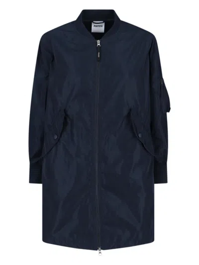 Aspesi Women's Lightweight Utility Jacket In Blue