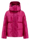 Aspesi Giacca Imbottita Con Cappuccio Staccabile In Fuchsia