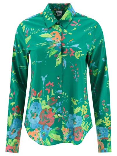 ASPESI WOMEN'S SHIRT WITH FLORAL PRINT
