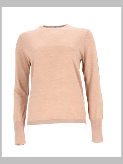 Aspesi Women's Wool Crewneck Sweater In Pink