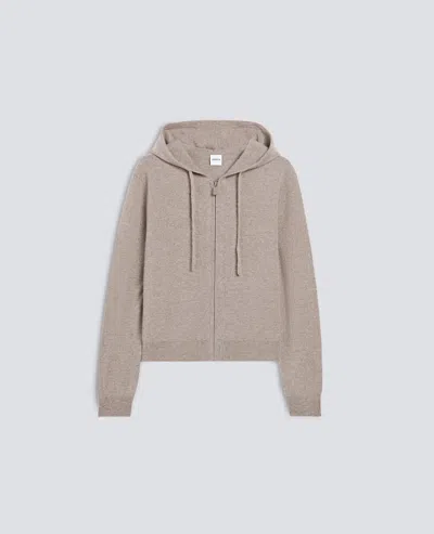 Aspesi Wool And Cashmere Hooded Knit - Dove Grey
