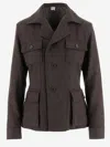 Aspesi Wool And Cashmere Jacket In Brown