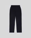 Aspesi Wool And Cotton Blend Trousers In Blue