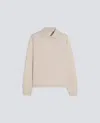 Aspesi Wool And Silk Blend Sweater In Neutral
