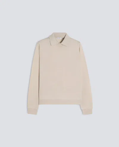 Aspesi Wool And Silk Blend Sweater In Neutral