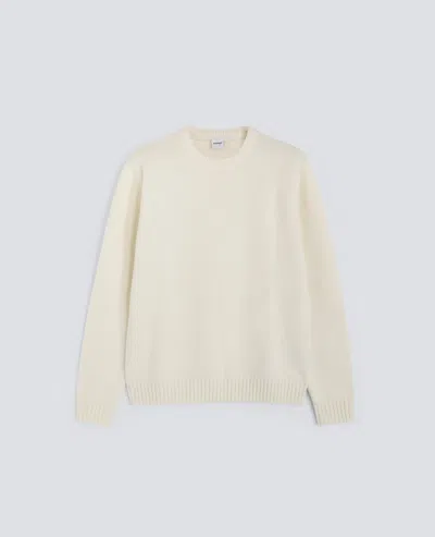 Aspesi Wool-blend Crew-neck Jumper In White