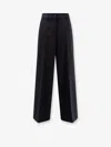 Aspesi Wool Blend Trousers In Blue