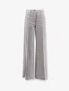 Aspesi Wool Blend Trousers In Gray
