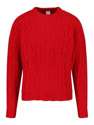 ASPESI SUÉTER CUELLO REDONDO - ROJO