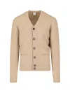 Aspesi Wool Cardigan In Beige