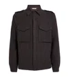 Aspesi Wool-cashmere Favola Overshirt In Black
