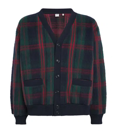 ASPESI WOOL CHECK CARDIGAN