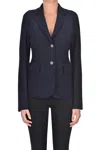 Aspesi Wool Cloth Blazer In Blue