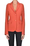 Aspesi Wool Cloth Blazer In Orange
