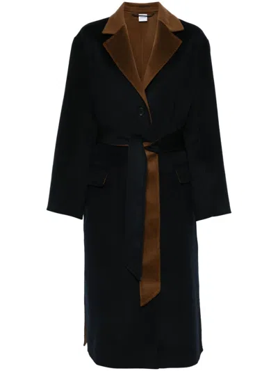 Aspesi Wool Coat In Blue