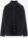 Aspesi Buttoned Shirt Jacket In Blue