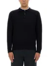 Aspesi Wool Jersey. In Blue
