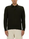 Aspesi Wool Jersey. In Military Green