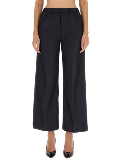 Aspesi Wool Pants In Blue