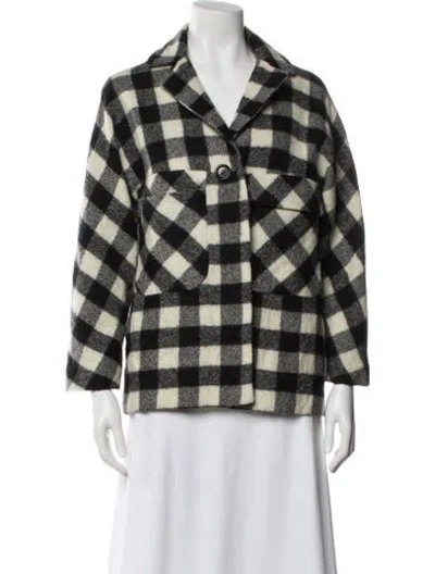 Pre-owned Aspesi Wool Plaid Print Sweater In Multi