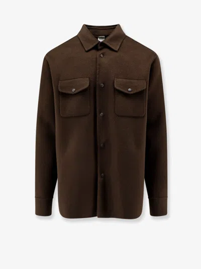Aspesi Snap-front Shirt Jacket In Black