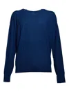 Aspesi Blue Virgin Wool Crewneck Sweater