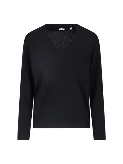 Aspesi Wool Sweater In Black