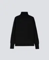 Aspesi Wool Turtleneck Jumper In Black