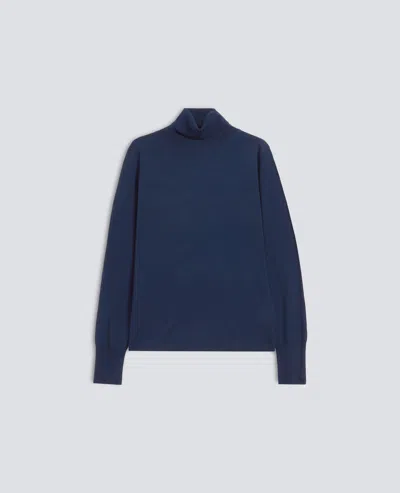 Aspesi Wool Turtleneck Sweater - Blue