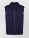 Aspesi Wool Vest Sleeveless High Collar