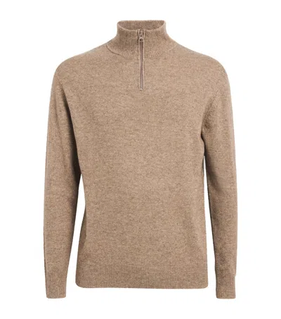 Aspesi Wool-yak-cashmere Sweater In Brown