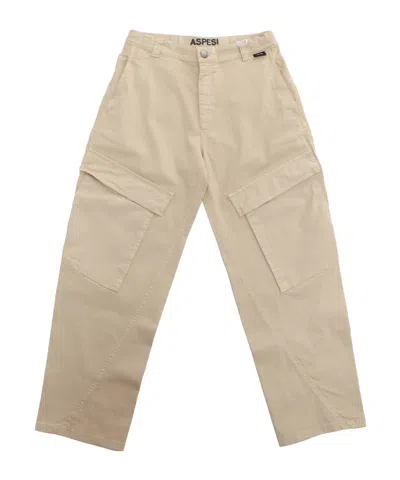 Aspesi Work Casual Pants In Nude