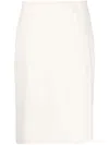 Aspesi Wrap-front Midi Skirt In Neutrals