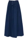 Aspesi Wrap Midi Skirt In Blue