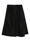 Aspesi Wrap-tie Skirt In Black