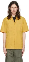 Aspesi Logo Lapel Short-sleeved Casual Jacket In 85151 - Giallo / Yel