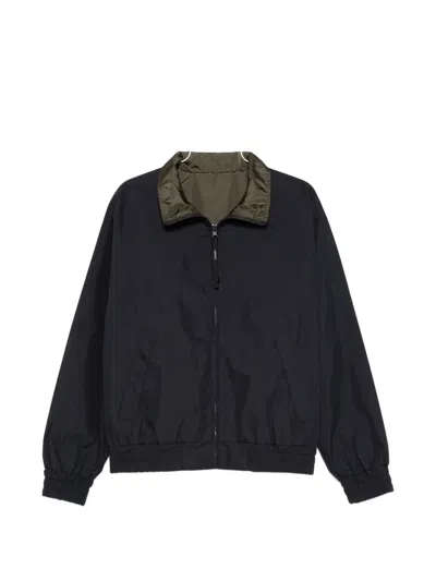 Aspesi Zip Cotton Jacket In Blue