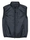 Aspesi Zip-fastening Gilet In Blue