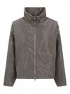 Aspesi Zip-front Puffer Jacket In Gray