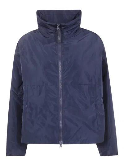 Aspesi Zip-front Puffer Jacket In Blue
