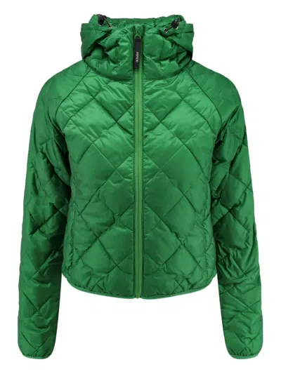 Aspesi Zip Hooded Jacket In Green