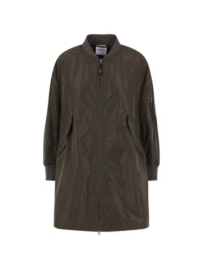 Aspesi Zip Pocket Military Jacket In Brown
