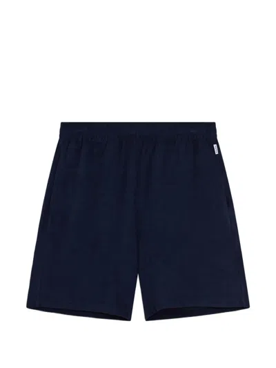 Aspesi Zip Pocket Shorts In Blue