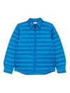 Aspesi Zip Quilted Jacket In Blue