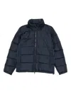 Aspesi Hooded Down Jacket In Blue