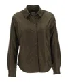Aspesi Long Sleeved Press Stud Shirt Jacket In Black